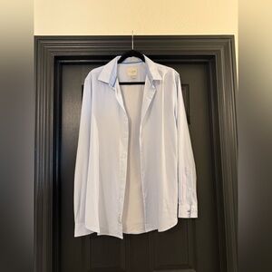 Light Blue Line Button-Up Shirt